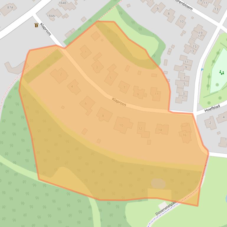 Kaart van postcodegebied 4561TJ.