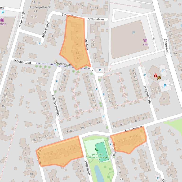 Kaart van postcodegebied 4561VC.