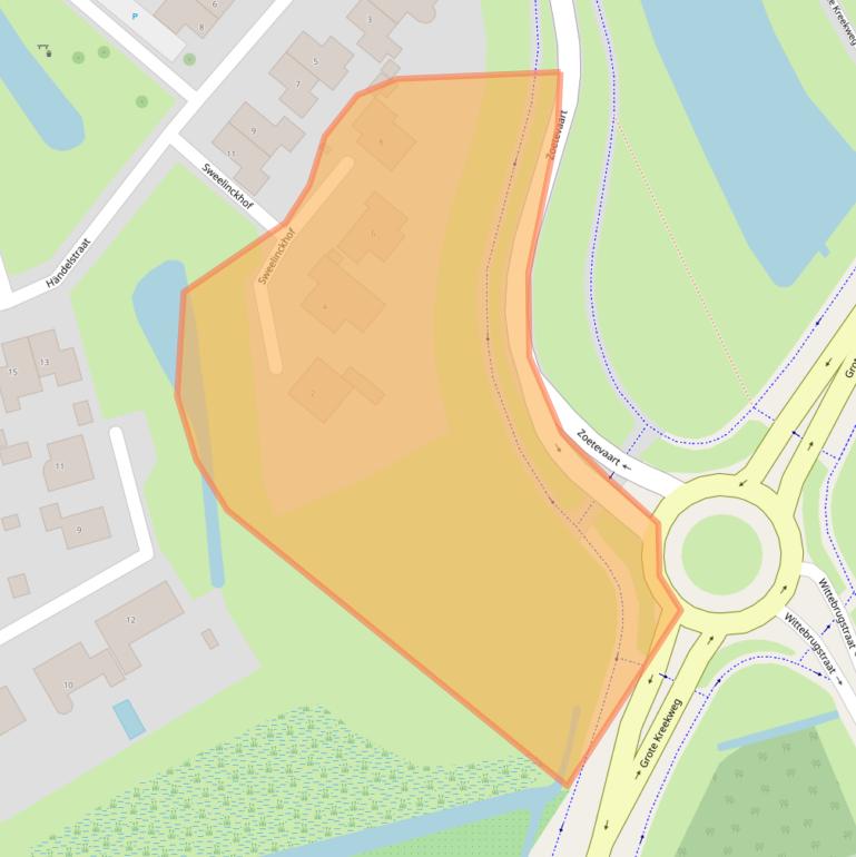 Kaart van postcodegebied 4561VL.