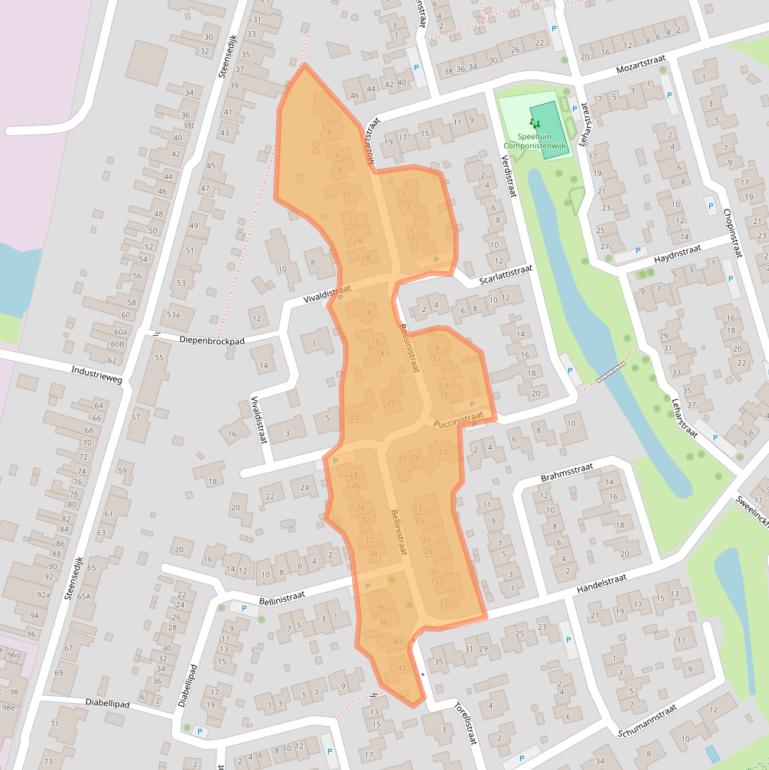 Kaart van postcodegebied 4561VP.