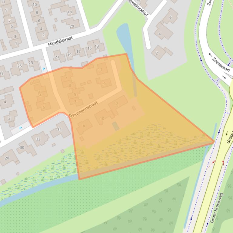 Kaart van postcodegebied 4561VV.