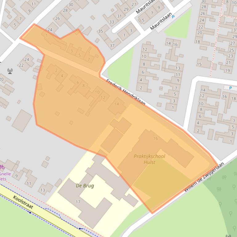 Kaart van postcodegebied 4561WE.