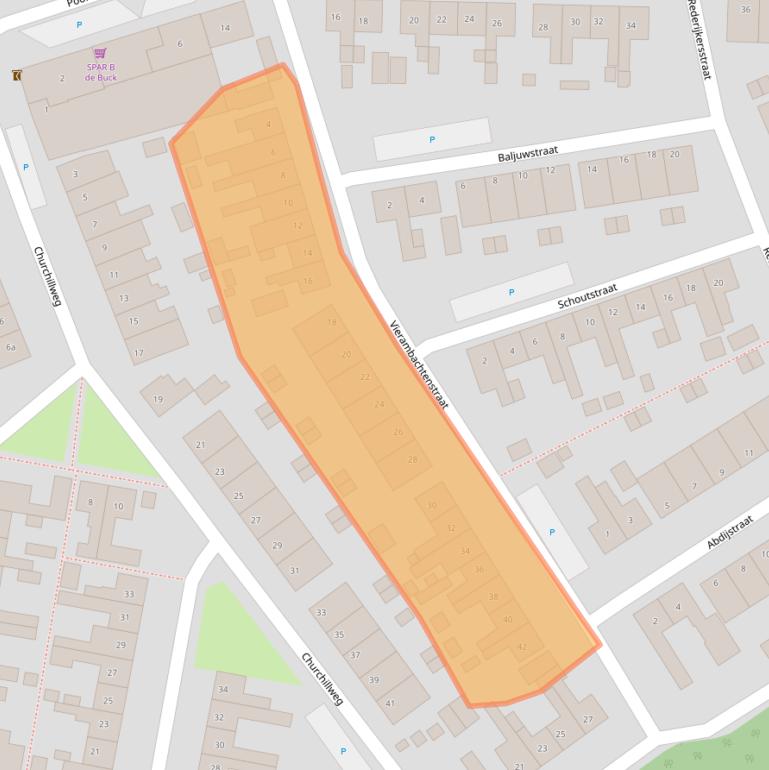 Kaart van postcodegebied 4561WP.