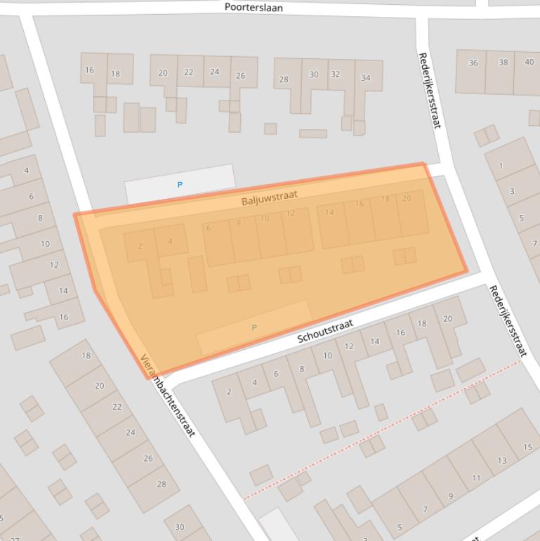Kaart van postcodegebied 4561WR.