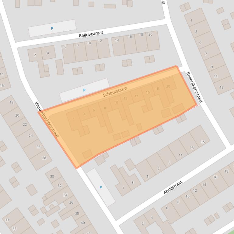 Kaart van postcodegebied 4561WS.