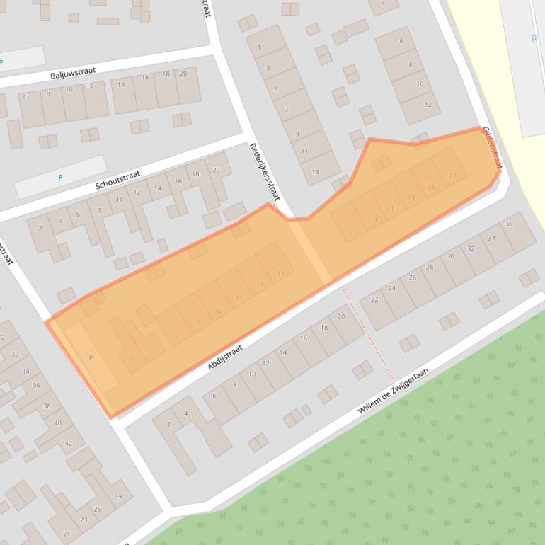 Kaart van postcodegebied 4561WV.