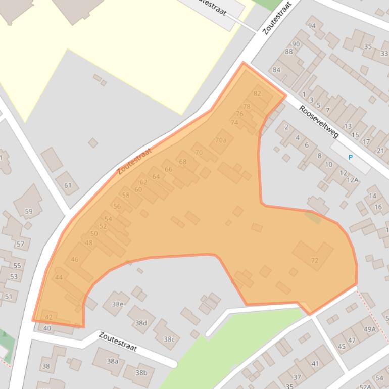 Kaart van postcodegebied 4561XC.