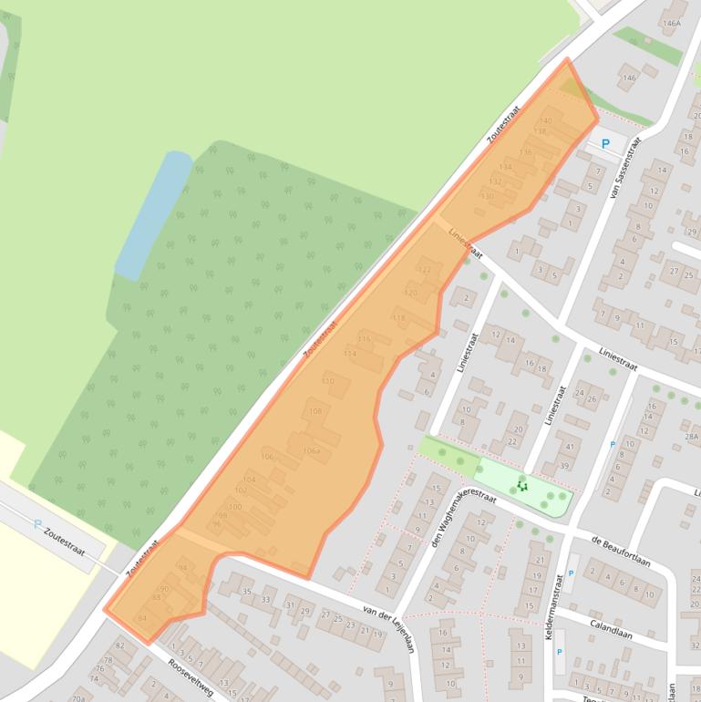 Kaart van postcodegebied 4561XD.