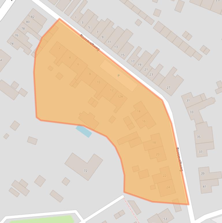 Kaart van postcodegebied 4561XH.