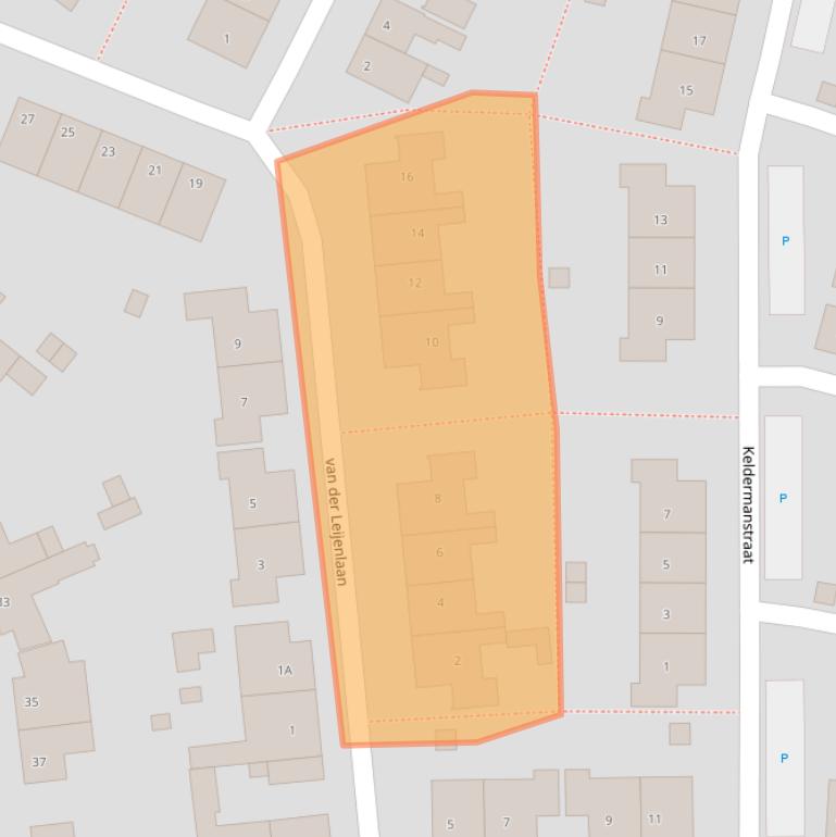 Kaart van postcodegebied 4561XK.