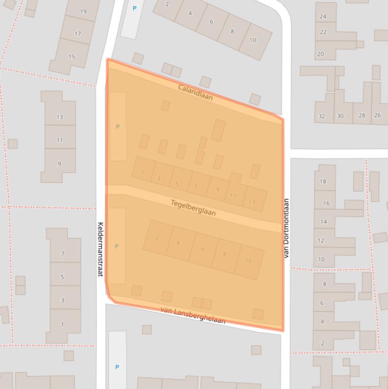 Kaart van postcodegebied 4561XR.