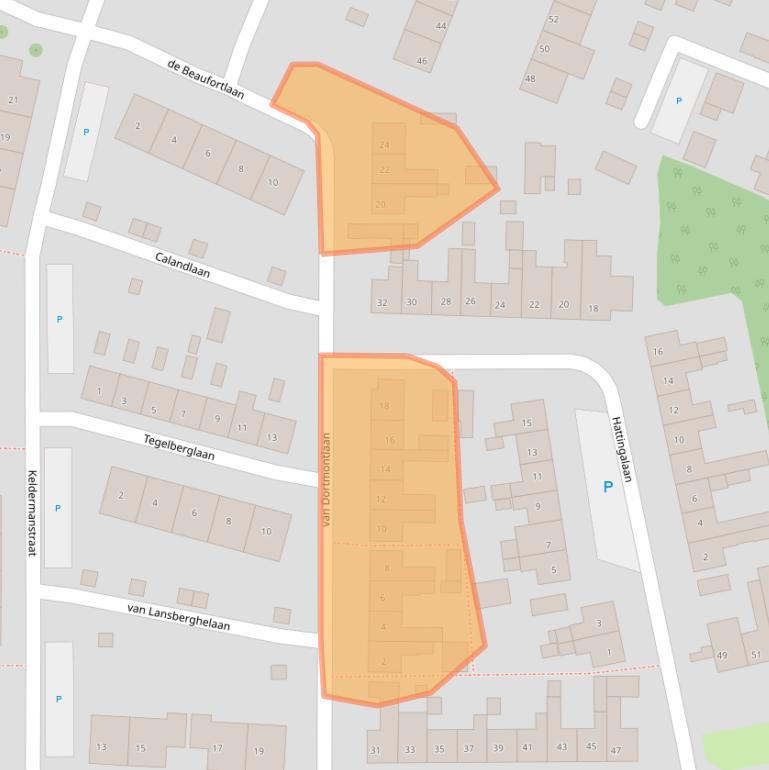Kaart van postcodegebied 4561XT.