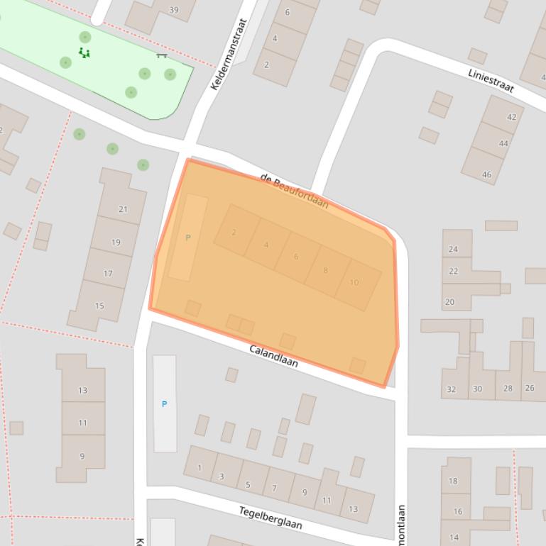 Kaart van postcodegebied 4561XW.
