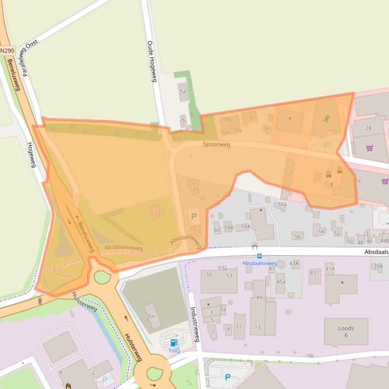 Kaart van postcodegebied 4561XZ.