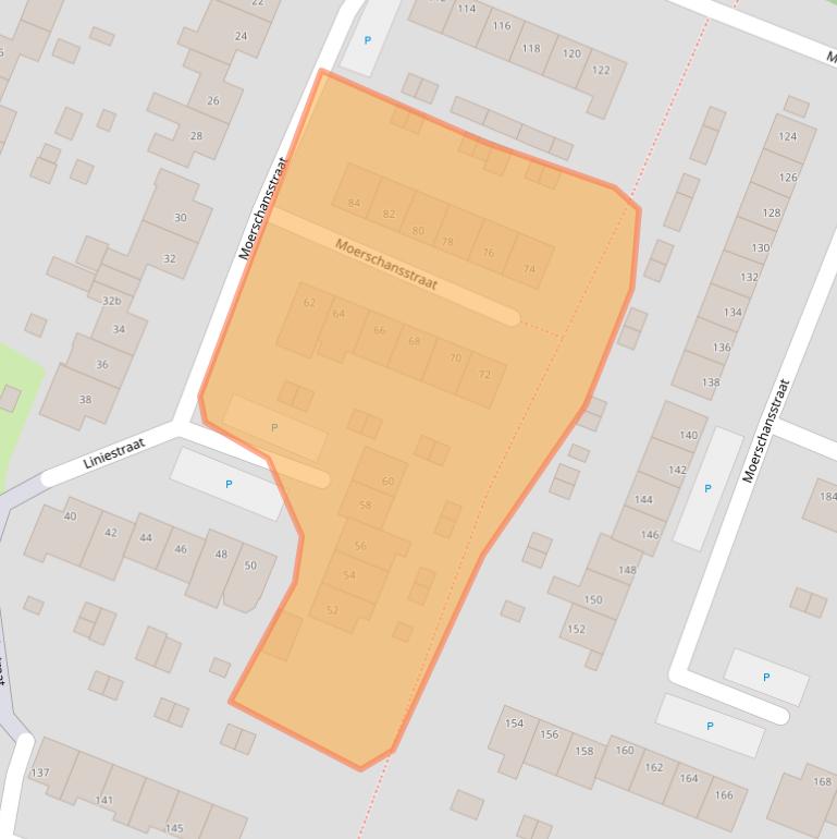 Kaart van postcodegebied 4561ZB.
