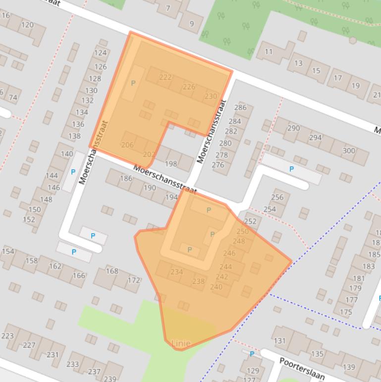 Kaart van postcodegebied 4561ZE.