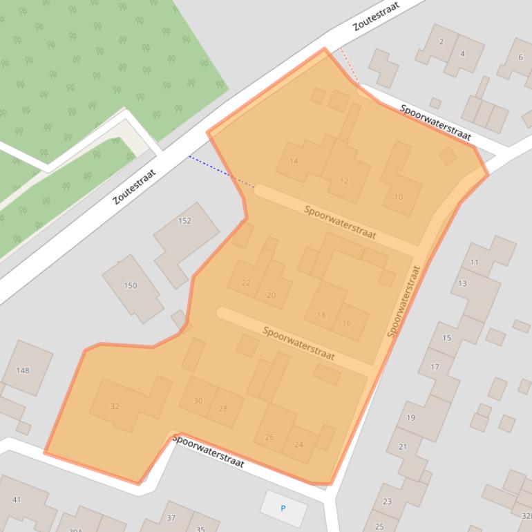 Kaart van postcodegebied 4561ZG.