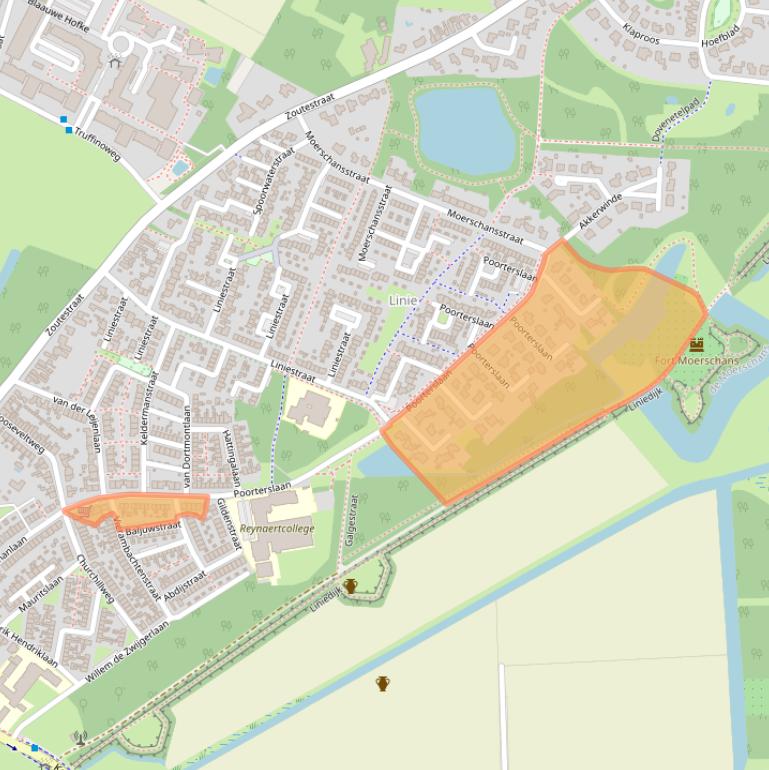 Kaart van postcodegebied 4561ZN.