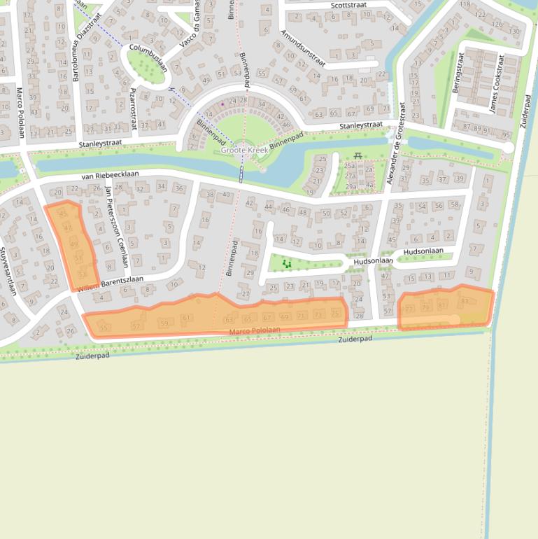 Kaart van postcodegebied 4562AB.