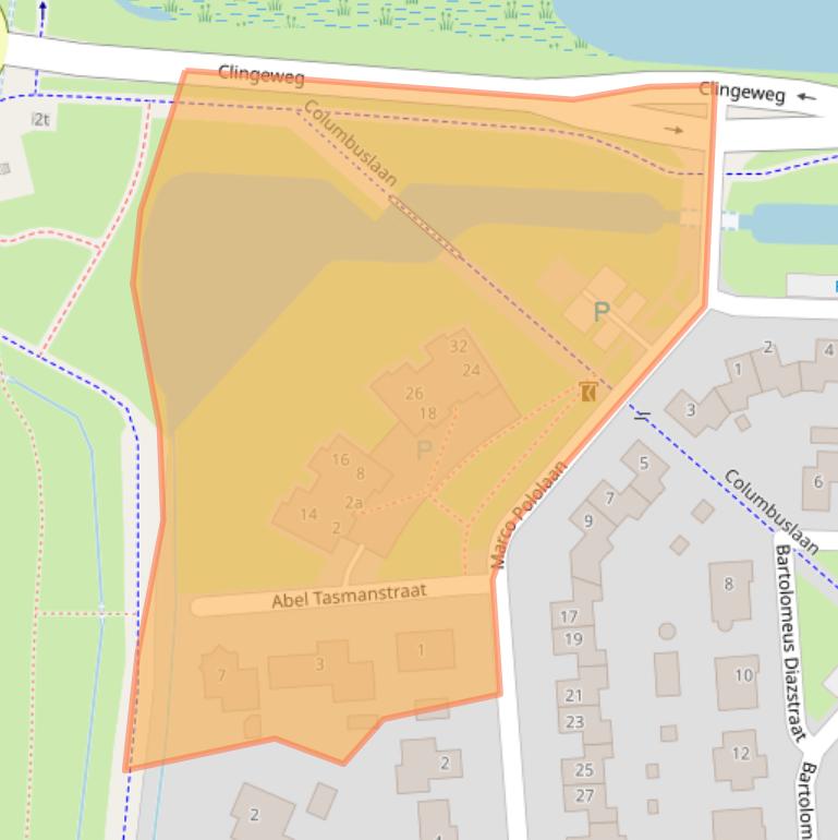 Kaart van postcodegebied 4562AD.