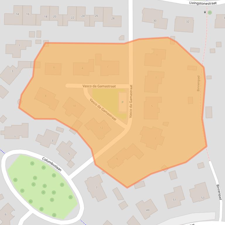 Kaart van postcodegebied 4562AS.