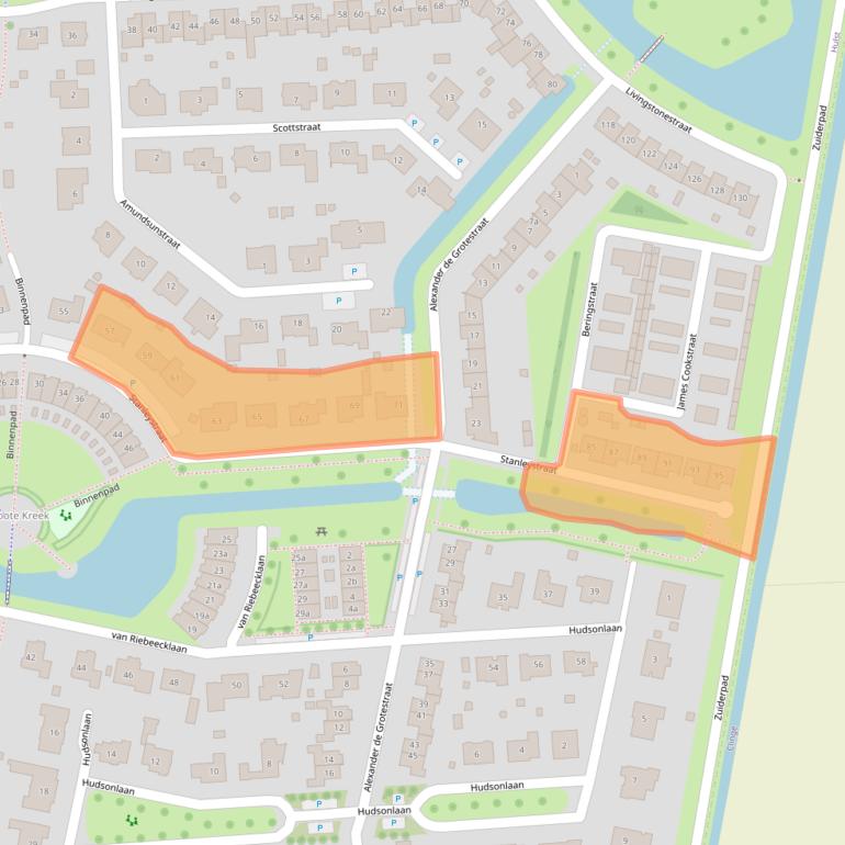 Kaart van postcodegebied 4562AV.