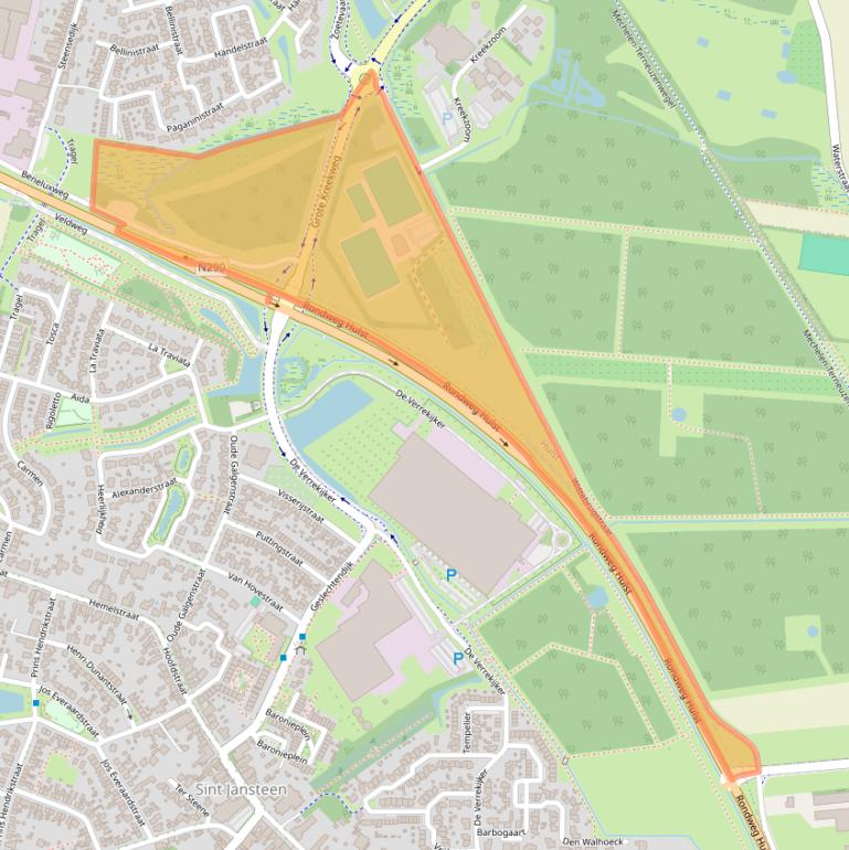 Kaart van postcodegebied 4562CA.