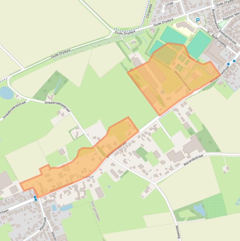 Kaart van postcodegebied 4564AB.