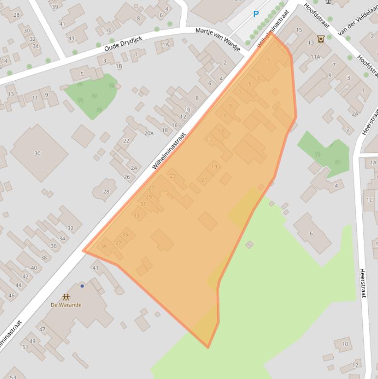 Kaart van postcodegebied 4564AC.