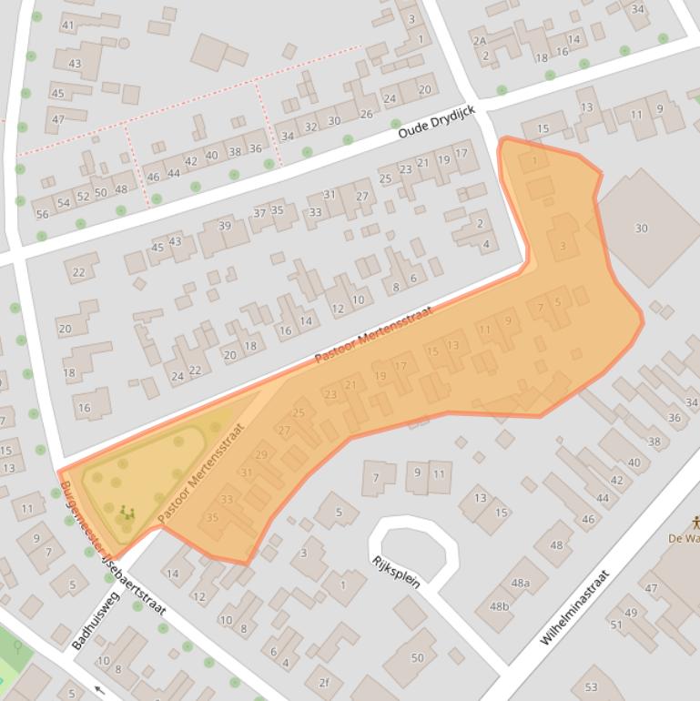 Kaart van postcodegebied 4564AK.