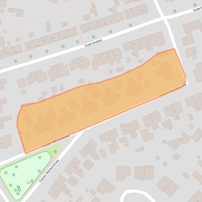 Kaart van postcodegebied 4564AL.