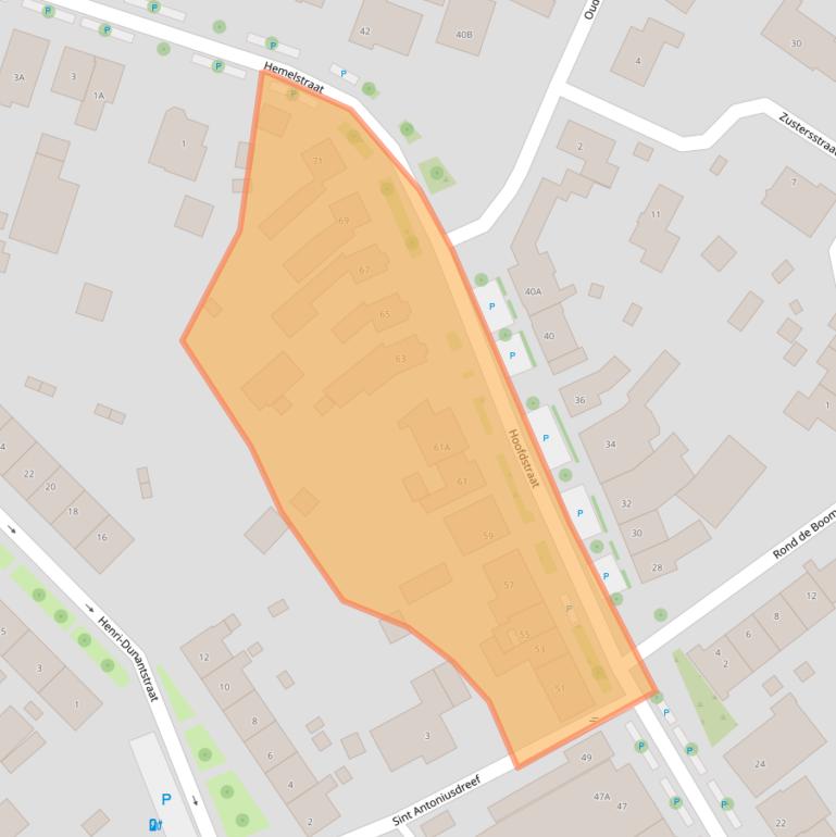 Kaart van postcodegebied 4564AN.