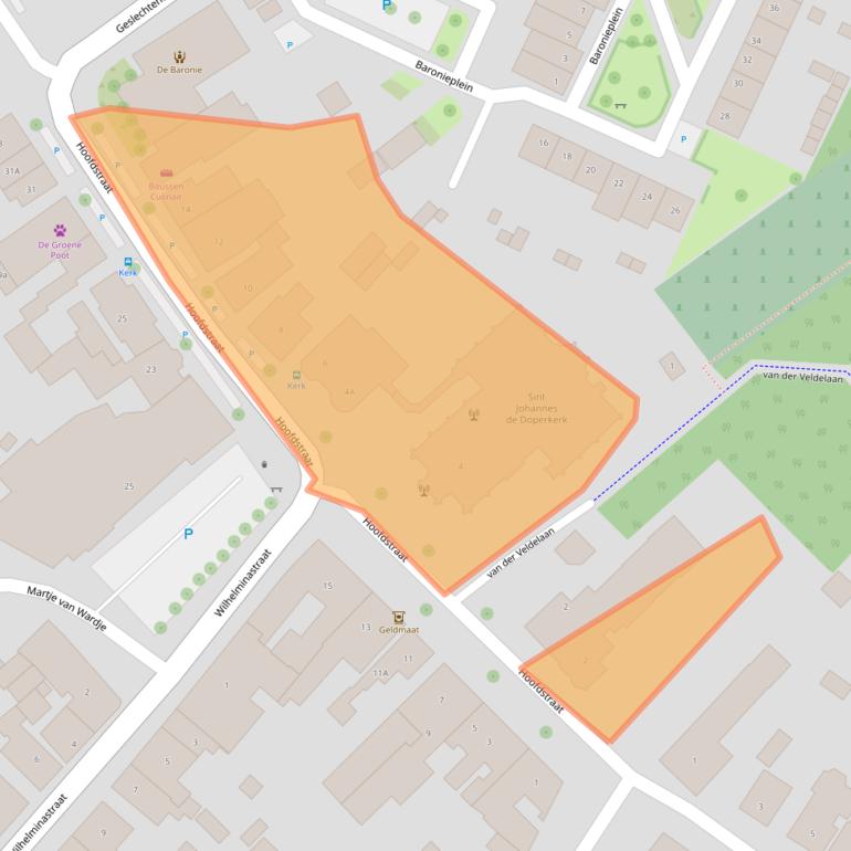 Kaart van postcodegebied 4564AP.