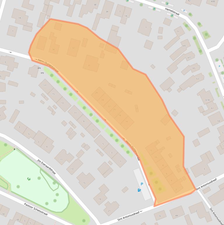 Kaart van postcodegebied 4564AV.