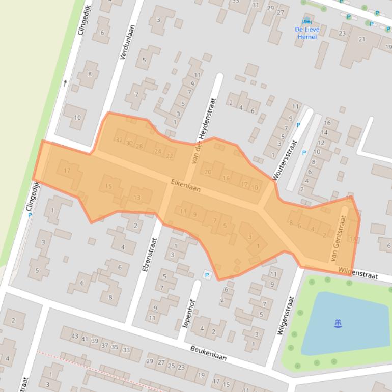 Kaart van postcodegebied 4564AX.