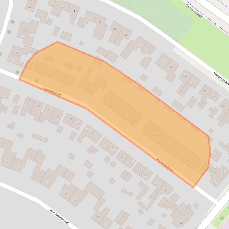 Kaart van postcodegebied 4564BH.