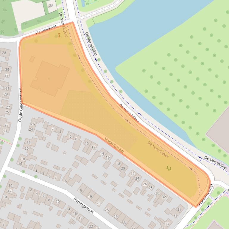 Kaart van postcodegebied 4564BK.