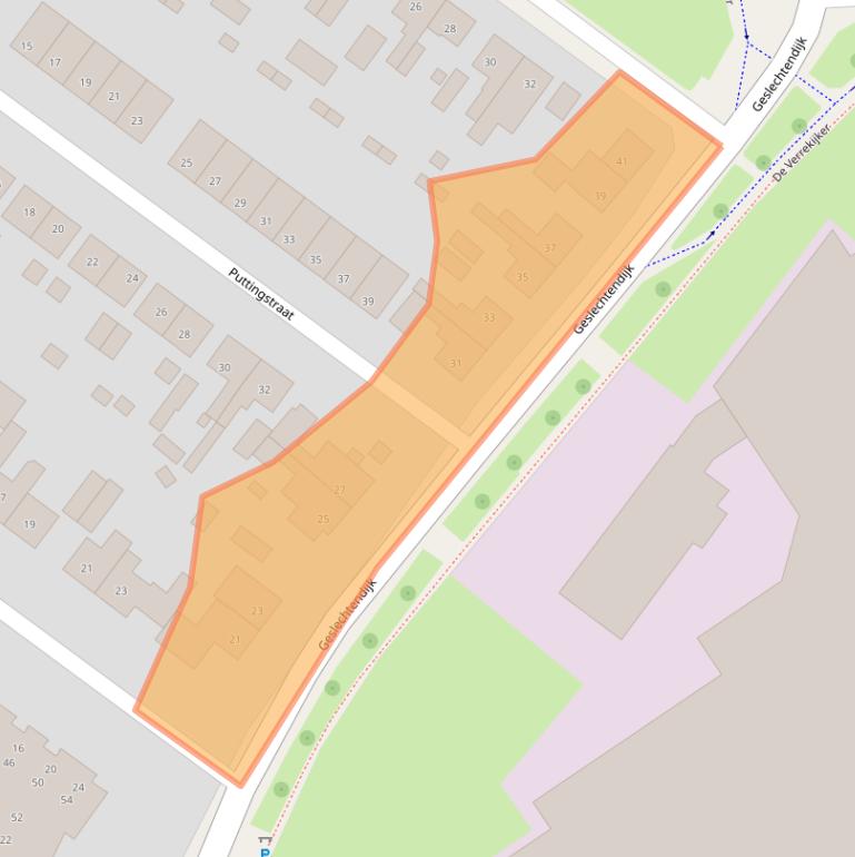 Kaart van postcodegebied 4564BN.