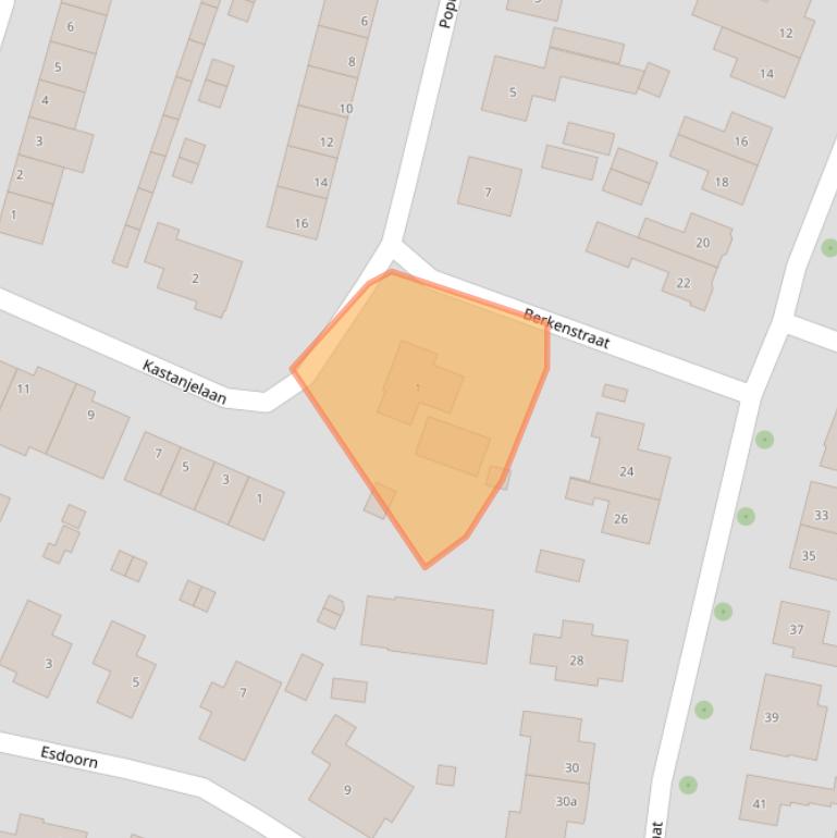 Kaart van postcodegebied 4564BX.