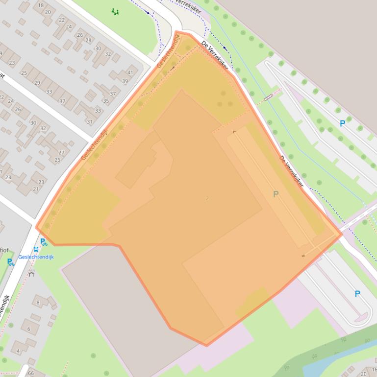 Kaart van postcodegebied 4564BZ.