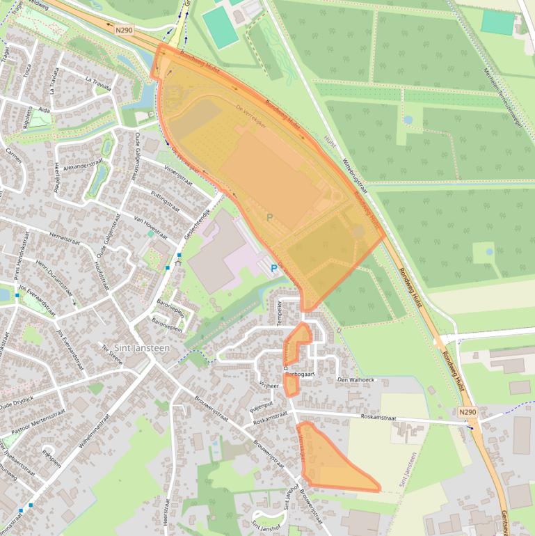 Kaart van postcodegebied 4564DB.