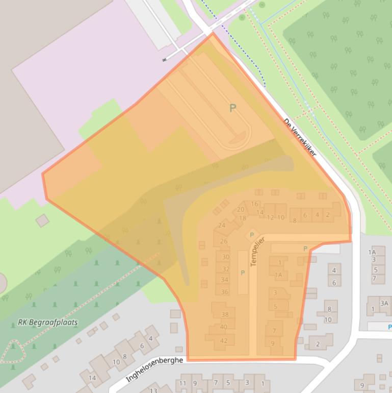 Kaart van postcodegebied 4564DG.