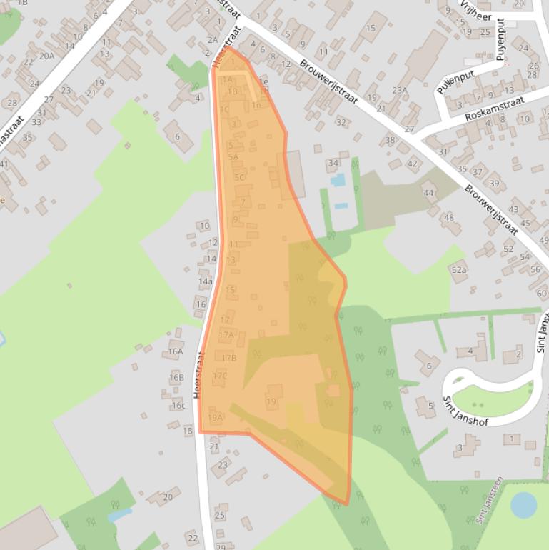 Kaart van postcodegebied 4564EA.