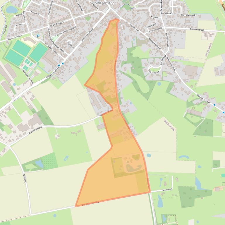 Kaart van postcodegebied 4564EC.