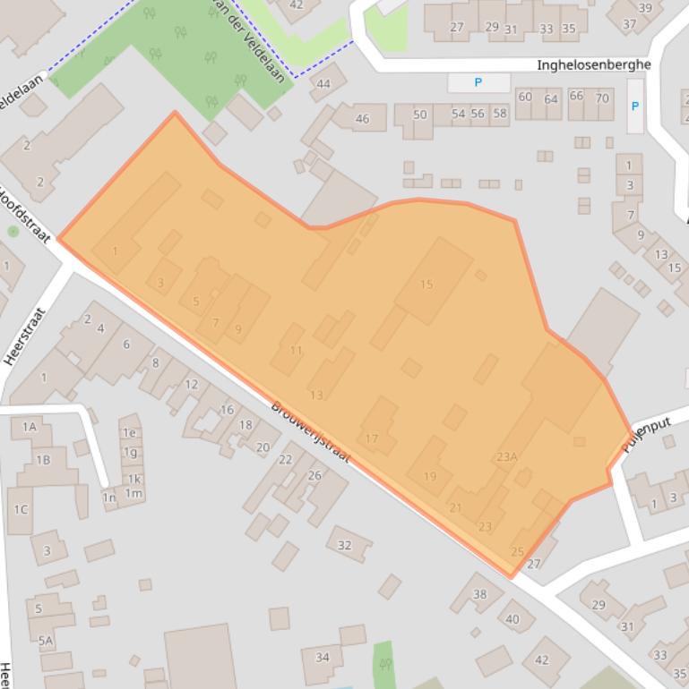 Kaart van postcodegebied 4564ED.