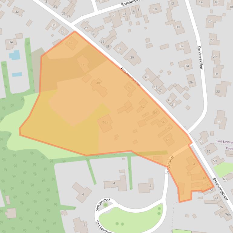 Kaart van postcodegebied 4564EH.