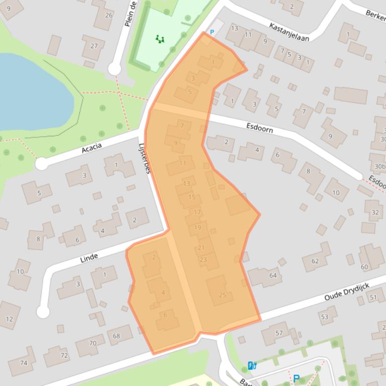 Kaart van postcodegebied 4564GC.