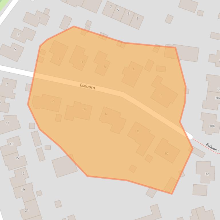 Kaart van postcodegebied 4564GD.