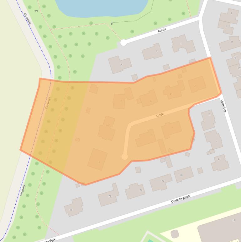 Kaart van postcodegebied 4564GG.