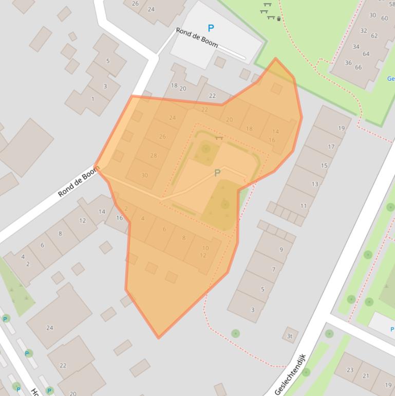 Kaart van postcodegebied 4564HB.